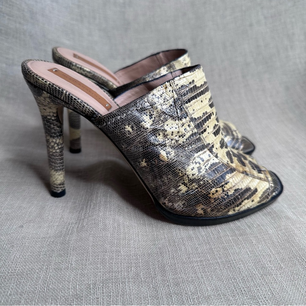 Reed Krakoff Tejus Lizard Women's Mules 37